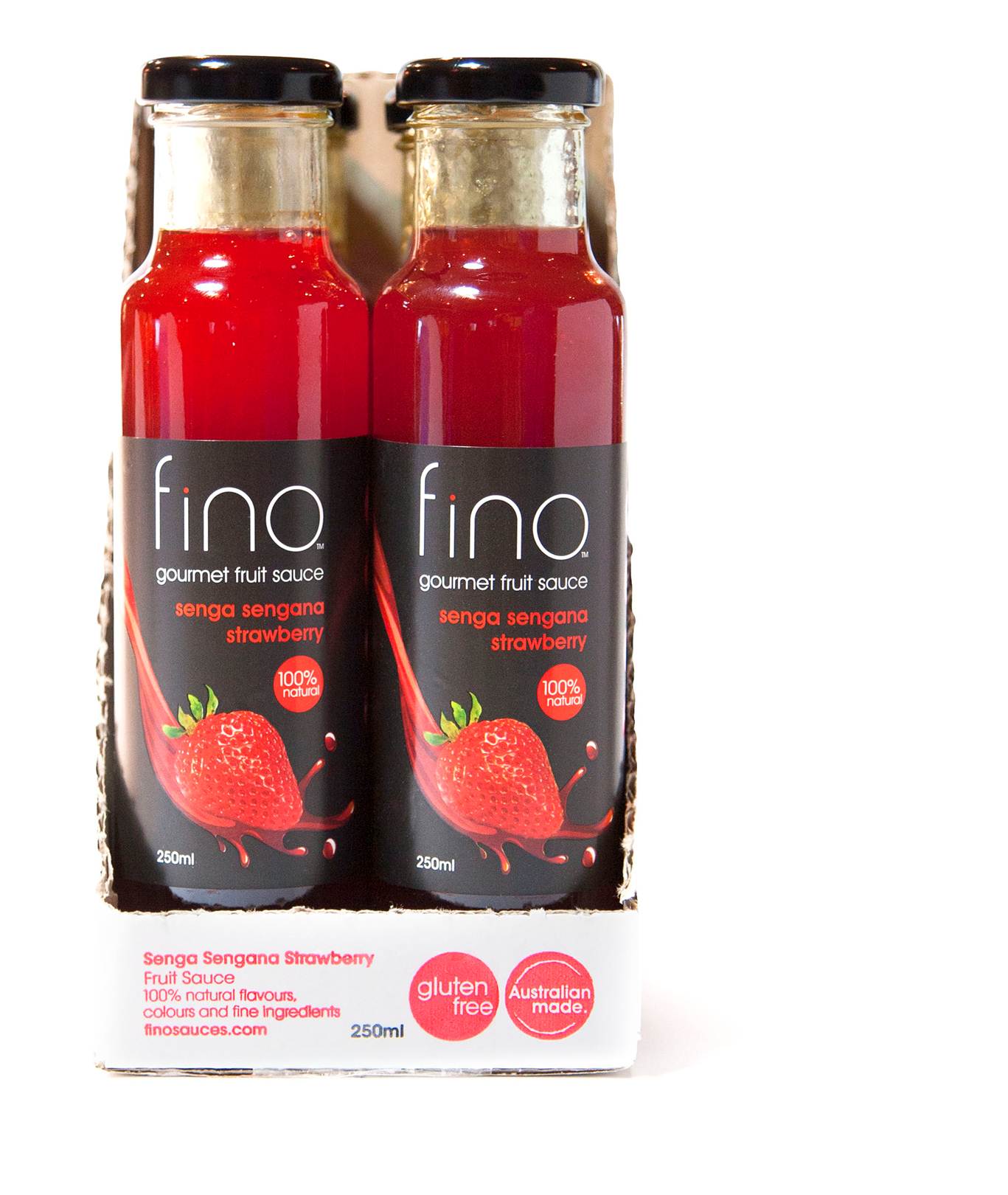 Fino Strawberry Fruit Sauce (6 bottle) - 250ml