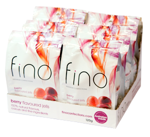 Fino Berry Flavoured Jells - Boxed (6 Bags) - 6 x 120g